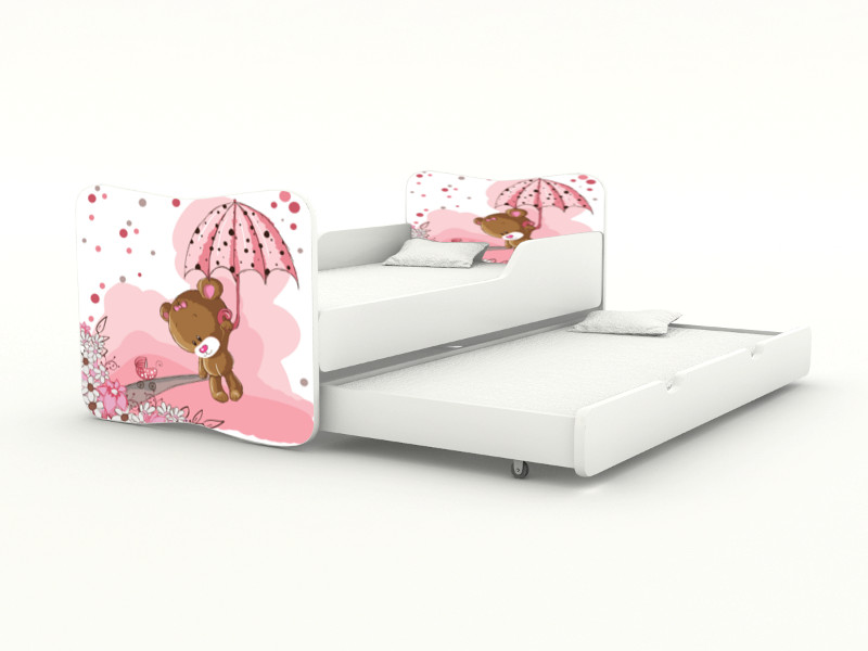 Becks posteľ s výsuvným lôžkom Girl Teddy